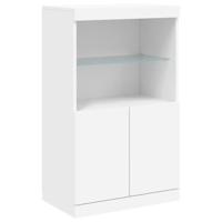 Dressoir met LED-verlichting 181,5x37x100 cm wit - thumbnail