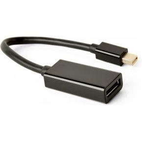 4K Mini DisplayPort adapterkabel, 15 cm, zwart