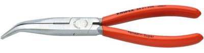 Knipex 26 21 200 Platte rondbektang Elektronica en fijnmechanica 40° gebogen Vanadium elektrostaal 200 mm Knipex 26 21 200 Platte rondbektang Elektronica en fijnmechanica 40° gebogen Vanadium elektrostaal 200 mm