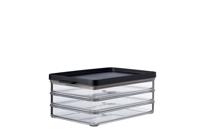 Mepal Omnia vleeswarendoos 3-laags zwart - thumbnail