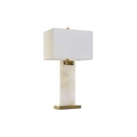 Bureaulamp DKD Home Decor Wit Gouden Metaal Marmer 50 W 220 V 38 x 25 x 76 cm - thumbnail