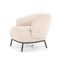 Eleonora Fauteuil 'David' Chenille, kleur Taupe - thumbnail