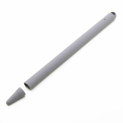Stylus pen silica gel schokbestendige beschermhoes voor Apple pencil 2 (grijs)