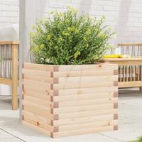 VidaXL Plantenbak 50x50x45,5 cm massief grenenhout - thumbnail