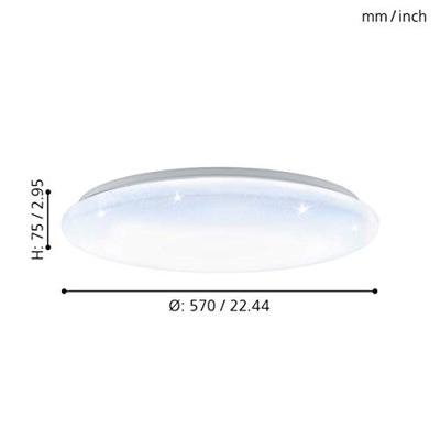 Eglo PlafondlampGiron-S 57cm wit - 97541