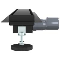 2 in 1 Doucheafvoer Zwart 50 cm Roestvrij staal 304 - thumbnail