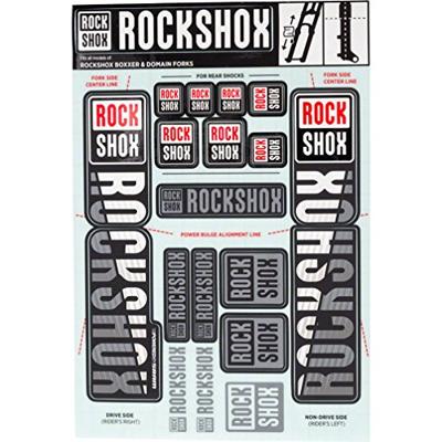 ROCKSHOX decor set decal set white
