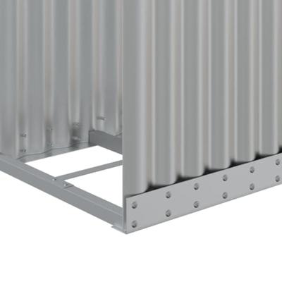 VidaXL Haardhoutopslag 40x45x100 cm gegalvaniseerd staal zilverkleurig VidaXL Haardhoutopslag 40x45x100 cm gegalvaniseerd staal zilverkleurig
