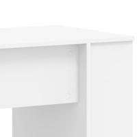 Bureau 140x50x75 cm bewerkt hout wit - thumbnail