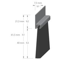 TOCHTSTRIP AH-5 40 MM HAAR 300 - thumbnail