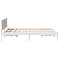 Bedframe Wit 120 x 190 cm Massief grenenhout - thumbnail