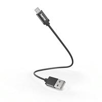 Hama Oplaad-/datakabel, micro-USB, 0,2 m, zwart - thumbnail