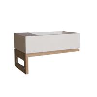 Fonteinset Luca Sanitair Iris 35x18,5x9 cm Omkeerbaar Glans Wit (zonder kraangat) - thumbnail