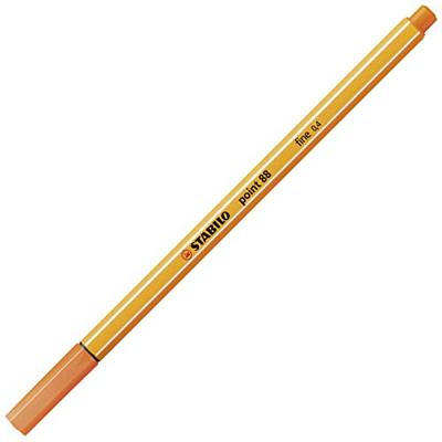 STABILO point 88, premium fineliner 0.4 mm, bleek vermiljoen, per stuk STABILO point 88, premium fineliner 0.4 mm, bleek vermiljoen, per stuk