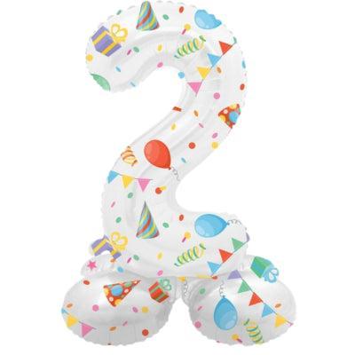 Folat folieballon staand 2 joyful party 41 cm | 20 stuks