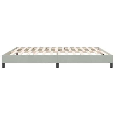 Bedframe zonder matras 180x210 cm fluweel lichtgrijs