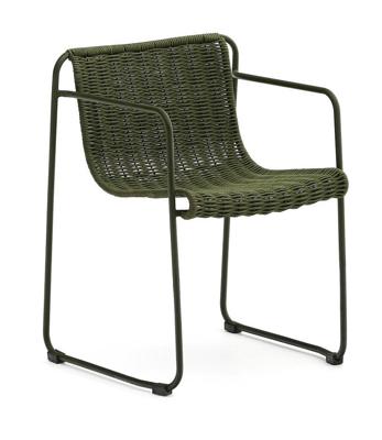 Kave Home Tuinstoel 'Maurina' Touw en staal, kleur Groen