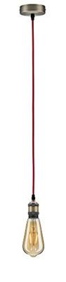 Paulmann Eldar 50386 Plafondlamp LED E27 Rood, Nikkel (geborsteld)