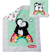 Heless Poppendeken pinguin met kussen - thumbnail