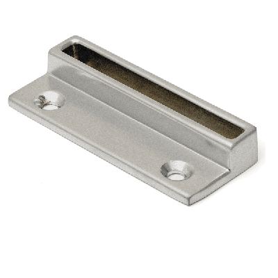 Raamboomplaatje 74x30 mm RVS