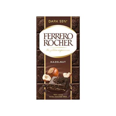 Ferrero rocher tablet dark hazelnut (8x 90gr)