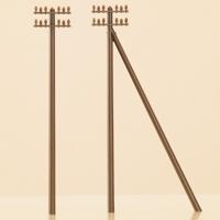 Auhagen 41204 H0 telegraafmasten (12 stuks) Bouwpakket - thumbnail