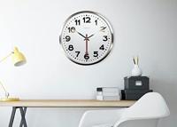 NeXtime NE-3127AR Wandklok Dia. 55 Cm, RVS, &apos;Super Station&apos; - thumbnail