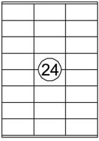 Etiket quantore 70x36mm 2400st - thumbnail
