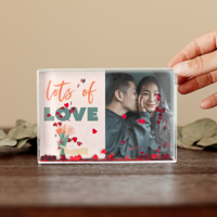 Hartjes fotoblok met foto en/of tekst - thumbnail