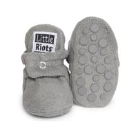 Little Riots slofjes grijs Fleece-18-24 mnd (14 cm) - thumbnail