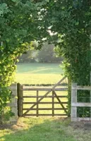 Alexsar Art Tuindoek weide hek 210x140cm - thumbnail