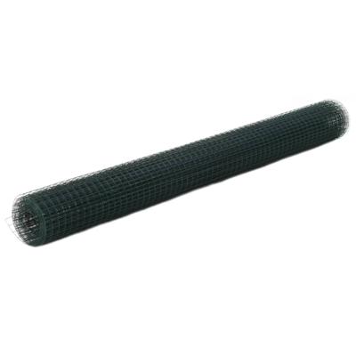 VidaXL Kippengaas 10x1,5 m staal met pvc coating groen VidaXL Kippengaas 10x1,5 m staal met pvc coating groen