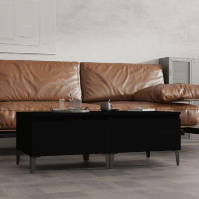 Bijzettafels 2 st 50x46x35 cm bewerkt hout zwart Bijzettafels 2 st 50x46x35 cm bewerkt hout zwart