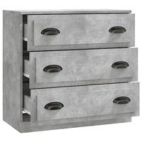 Dressoir 70x35,5x67,5 cm bewerkt hout betongrijs - thumbnail