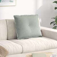 Rugkussen Lichtgrijs 60 x 50 cm Cordstof - thumbnail