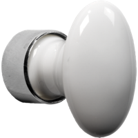 Meubelkn.pors.Ovaal 60mm MGN/wit - thumbnail