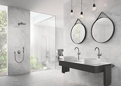 Inbouwkraan Grohe Grohtherm Smart Control Thermostaatkraan met 3-weg Omstelling Hard Graphite Geborsteld