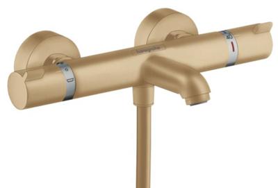Hansgrohe Ecostat Comfort badkraan thermostatisch met omstel met koppelingen brushed bronze 13114140