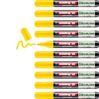 Paintmarker edding 50 eco waterbasis 2-3mm geel | 10 stuks - thumbnail