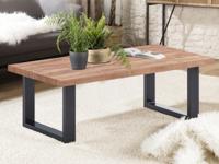 Rechthoekige salontafel ESTEBAN 130 cm industriële eik - thumbnail