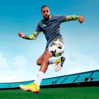 PUMA Future 8 Ultimate Gras Voetbalschoenen (FG) Geel Zwart Roze - thumbnail