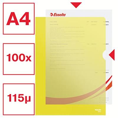 L-map esselte standaard a4 0.11mm pp geel L-map esselte standaard a4 0.11mm pp geel