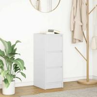 Dressoir 29,5x34x76 cm spaanplaat wit - thumbnail