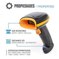 Barcodelezer iggual L2DBT 300 scan/s LED Bluetooth Zwart - thumbnail