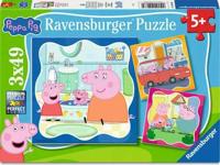 Ravensburger puzzel peppa pig 3x49pcs - thumbnail