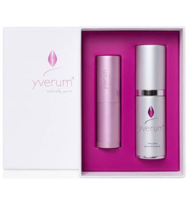 Yverum Giftset oog- en lipserum en lippenbalsem 1 Set