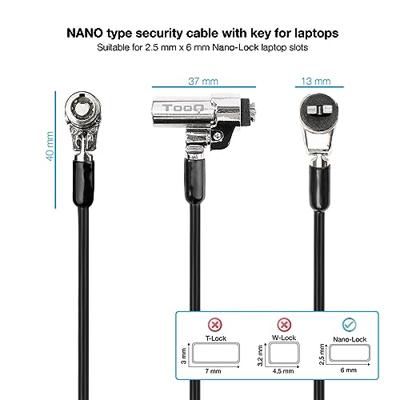 Veiligheidskabel TooQ TQCLKC0045-G 1,5 m