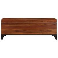 Opbergkist 110x35x41 cm massief acaciahout - thumbnail