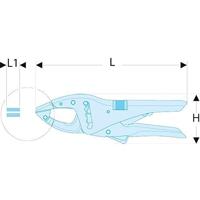 Facom 513 griptangen met korte bekken "één instelling" - 513A.7 - thumbnail