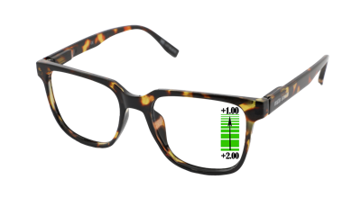Leesbril Vista Bonita Cubo Multifocaal-Hub Havanna-+1.00-+2.00
